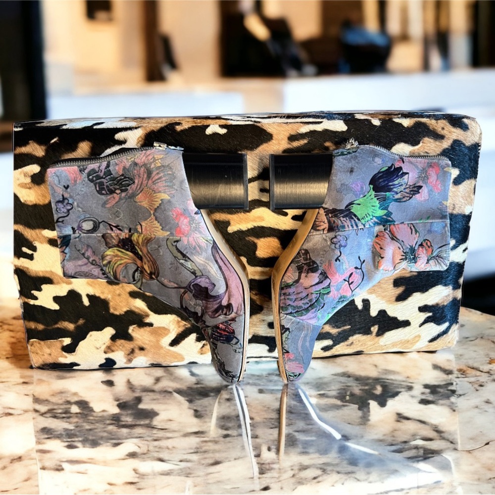 Rag and Bone Drea Floral Ankle Boots